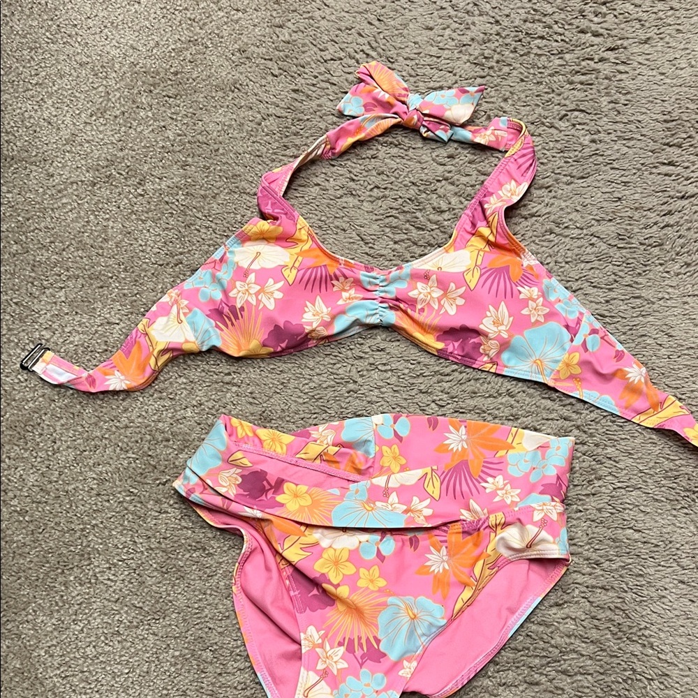 Floral Pink Bikini Set